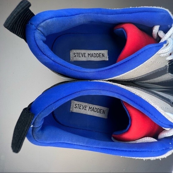 Steve Madden Envoy Multi-Color Chunky Lace Up  Sneaker Shoes  Women’s  8 - Picture 9 of 14